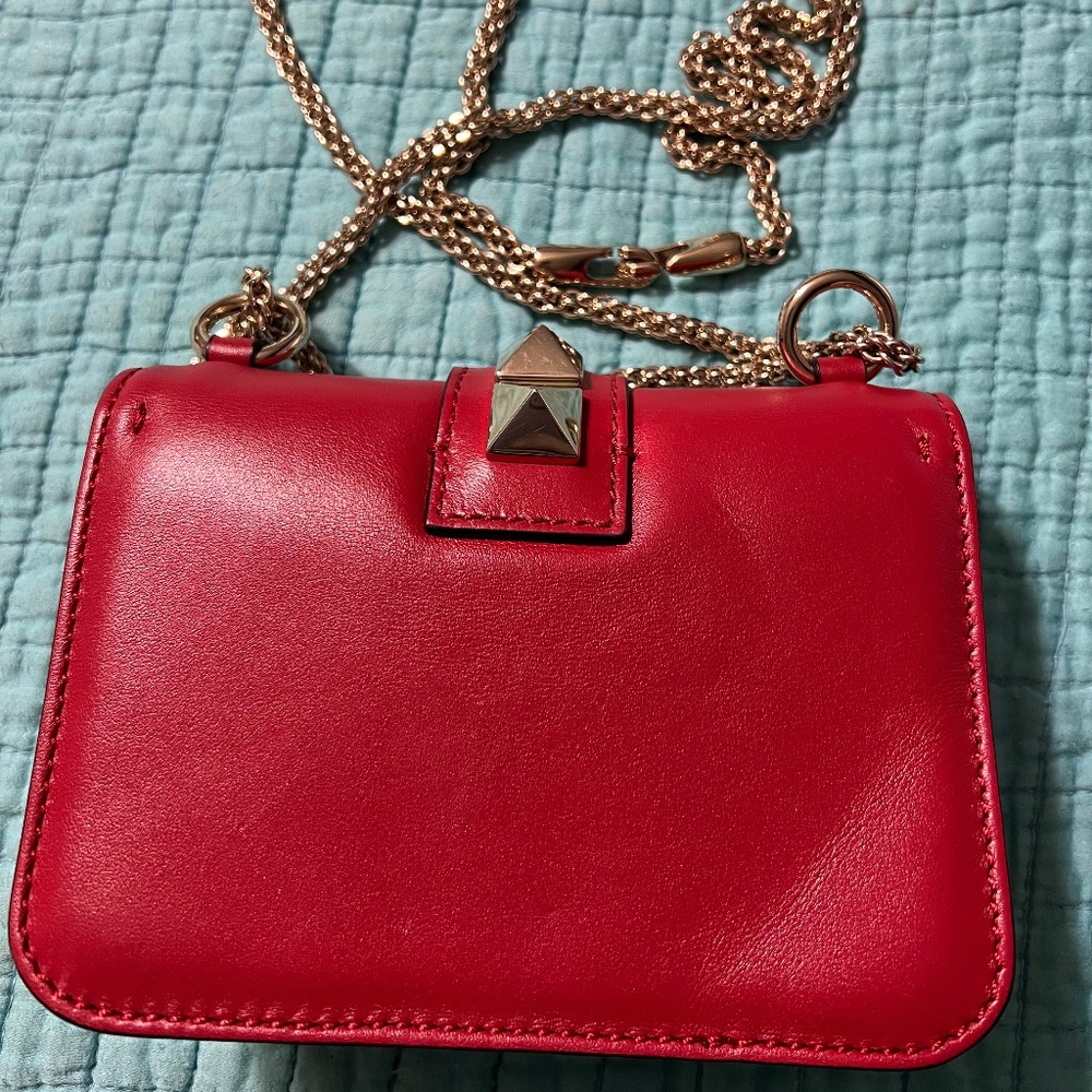 Original Valentino Garavani Glam Lock studded leather shoulder bag - Picture 2 of 6